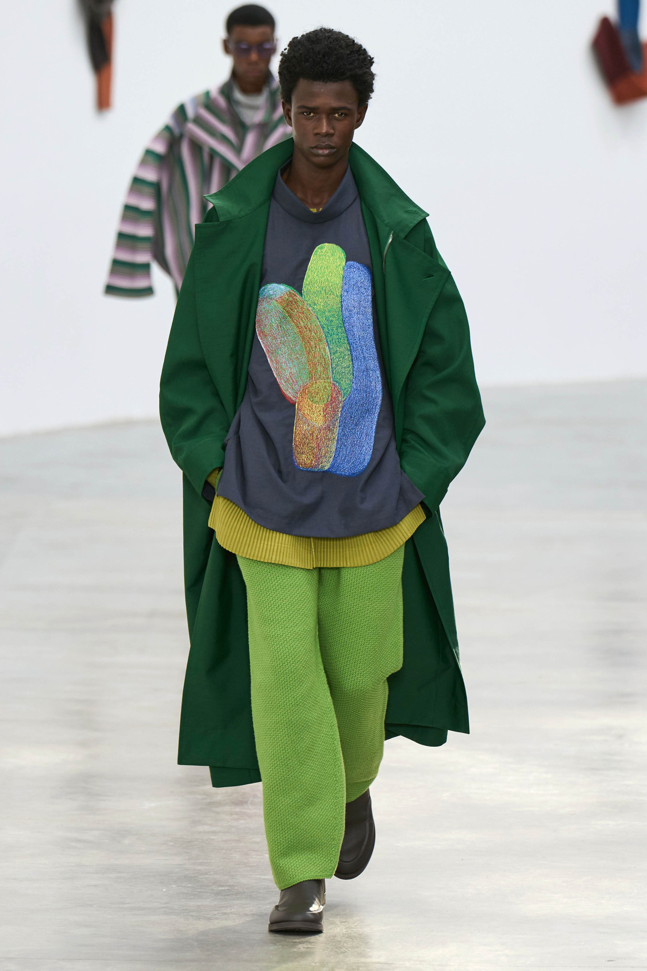 Green Coat with pockets Homme Plissé Issey Miyake - Vitkac AS